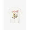 Gallery Dept. Mens Lt Archival White Printed Crewneck Cotton-jersey T-shirt In White