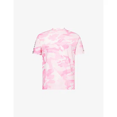 Gallery Dept. Mens Pink Camo French Collector Camo Cotton-jersey T-shirt