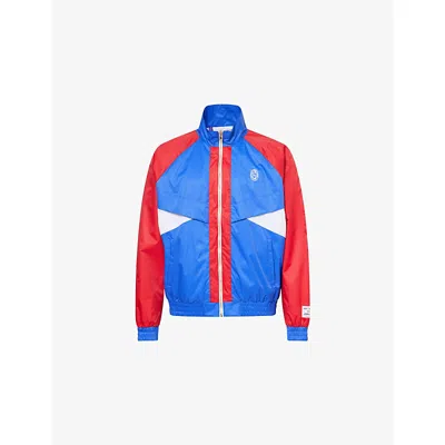 Gallery Dept. Mens Red/royal/white Jude Contrasting-panel Shell Jacket In Multi