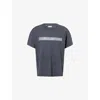 Gallery Dept. Mens Vintage Black Glitter-branding Crewneck Cotton-jersey T-shirt In Gray
