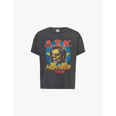Gallery Dept. Mens Vintage Black Monster Tour Graphic-print Cotton-jersey T-shirt