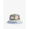 Gallery Dept. Mens Vintage Denim Galerie Patchwork Denim Bucket Hat In Blue