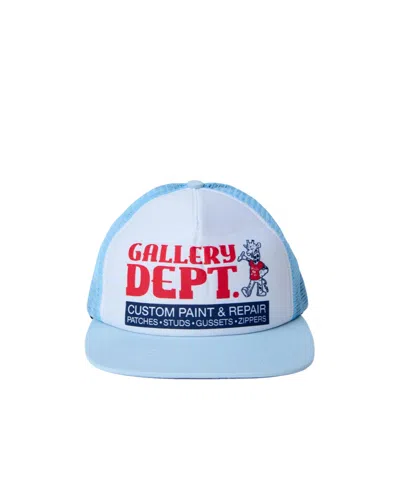 Gallery Dept. Mesh Logo Trucker Hat In Blue