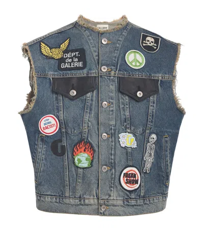 Gallery Dept. Midnight Denim Waistcoat In Blue