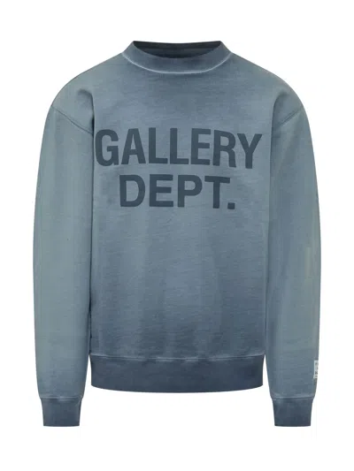 Gallery Dept. Mini Stamped Neck T-shirt In Blue