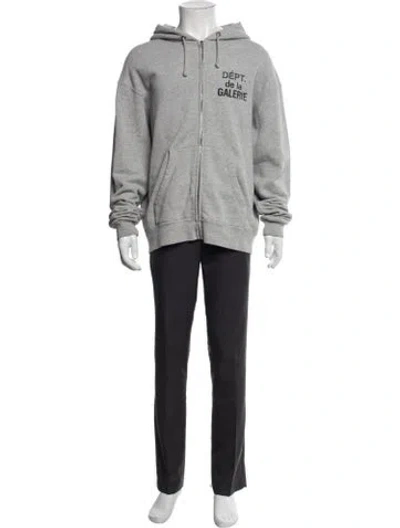 Pre-owned Gallery Dept. Mock Neck Long Sleeve Cardigan In Gray