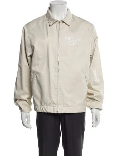 Pre-owned Gallery Dept. Montecito Graphic Print Moto Jacket In Neutral
