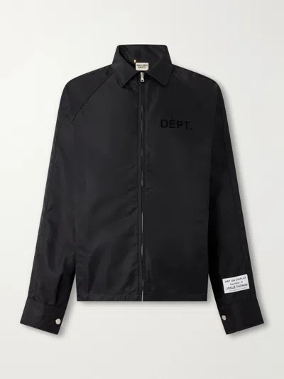 Gallery Dept. Montecito Logo-embroidered Shell Jacket In Black
