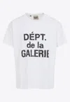 Gallery Dept. Graphic Print Short Sleeve Crew Neck T-shirt In White