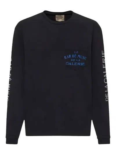 Gallery Dept. Music Bar Long-sleeve T-shirt In Black
