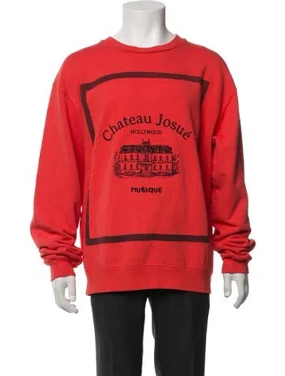 Pre-owned Gallery Dept. Musique Graphic Print Sweatshirt In Red