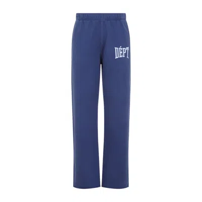 GALLERY DEPT. NAVY-BLUE COTTON TEAM SWEATPANTS
