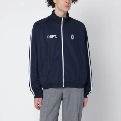 Gallery Dept. Navy Cotton Zip Hoodie In Black