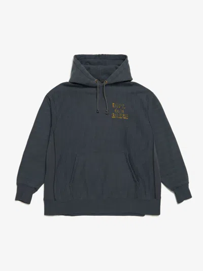 Pre-owned Gallery Dept. Navy Logo Detailed Heavy Cotton Hoodie