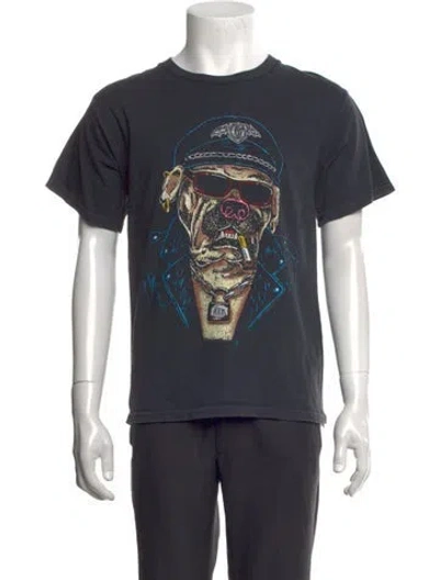 Pre-owned Gallery Dept. Oct Biker Dog Graphic Print T-shirt In Black