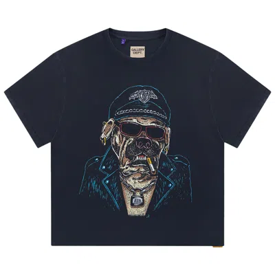 Pre-owned Gallery Dept. Oct Biker Dog Tee 'vintage Black' | Men's Size Xl