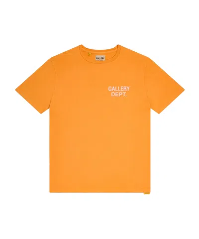 Gallery Dept. Souvenir Logo-print Cotton-jersey T-shirt In Orange