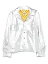 Gallery Dept. Orlando Fringe Metallic-leather Jacket In Metallic