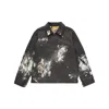 Gallery Dept. Montecito Paint-splattered Cotton-twill Jacket In Black
