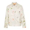 Gallery Dept. Montecito Paint-splattered Cotton Jacket In Beige