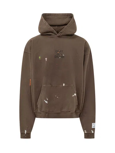 Gallery Dept. Oversized Pocket Front Hoodie In Brown
