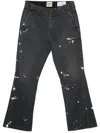 Gallery Dept. Paint Splatter-detail Trousers In Black