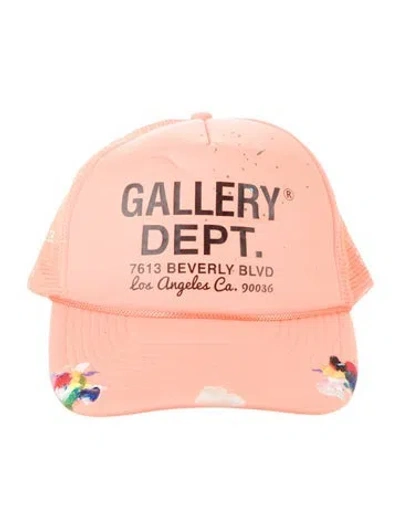 Pre-owned Gallery Dept. Paint Splatter Hat In Orange