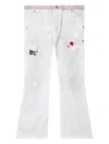Gallery Dept. Paint-splatter Jeans In Gray