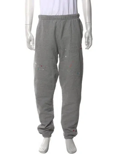 Pre-owned Gallery Dept. Paint Splatter Logo Joggers In Gray
