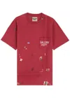 Gallery Dept. Paint-splattered Logo Cotton T-shirt