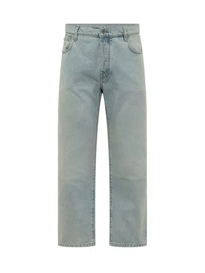 Gallery Dept. Painted Off-fit Jeans In Blue