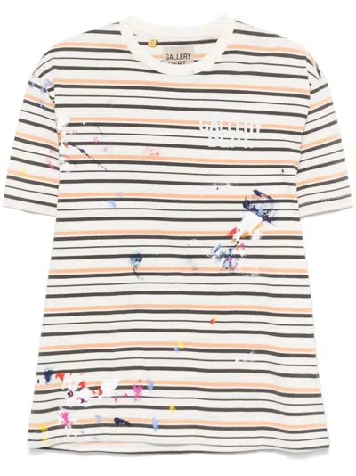 Gallery Dept. Gallery Dept Mens Multi Nelson Striped-pattern Cotton-jersey T-shirt In Multi-coloured