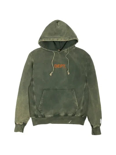 Gallery Dept. Paint-splatter Logo Hoodie In Green