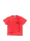 Gallery Dept. Paint-splatter Logo-print T-shirt In Red