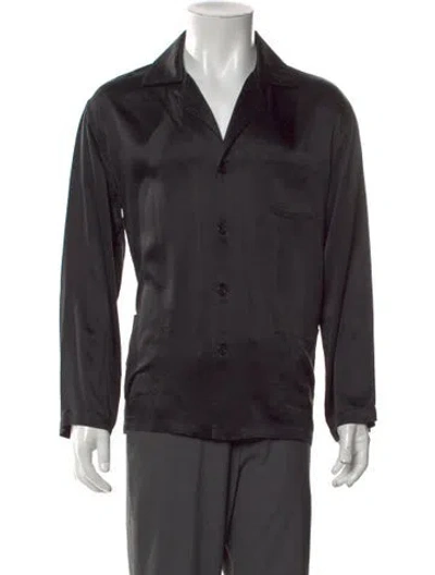 Pre-owned Gallery Dept. Pajama Silk Shirt In Black