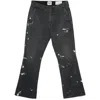 Gallery Dept. Paint Splatter-detail Trousers In Black