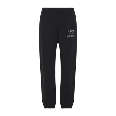 Gallery Dept. Sweatpants Trousers Elastic Waistband And Cuffs In Black