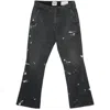 Gallery Dept. Paint Splatter-detail Trousers In Black