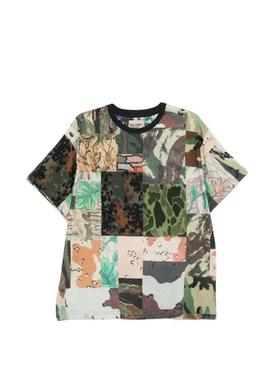 Gallery Dept. Patchwork Camouflage T-shirt In Brown