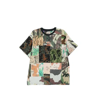GALLERY DEPT. MIXED-PATCHWORK CAMOUFLAGE T-SHIRT