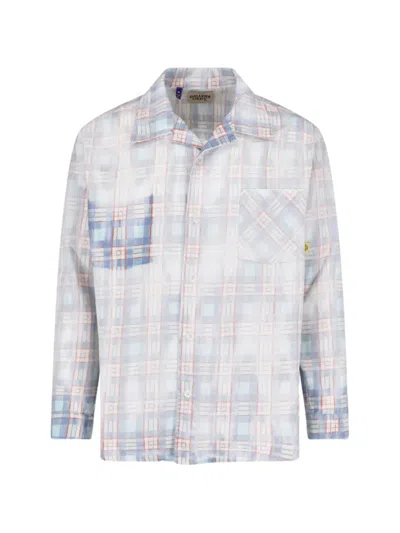 Gallery Dept. Blue Pastel Plaid Relaxed Fit Shirt In Multi