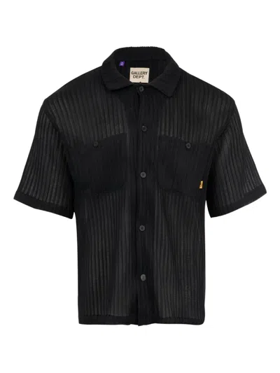 Gallery Dept. Playground Ribbed Short-sleeve Shirt In Black