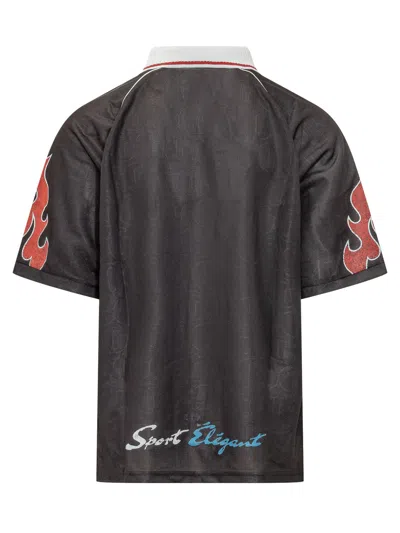 Gallery Dept. Polo With Artistic Accents In Black
