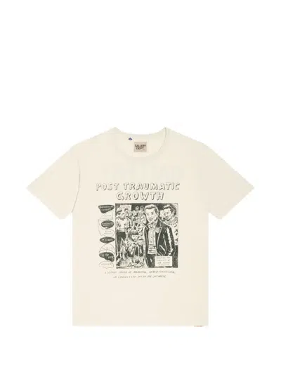Gallery Dept. Post Traumatic Growth Graphic-print T-shirt In Neutral