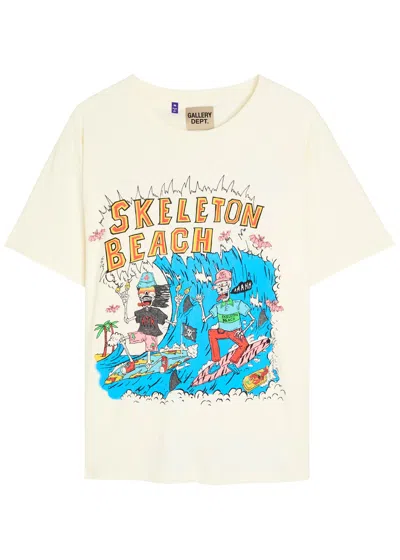 Gallery Dept. Printed Cotton T-shirt In Neutral