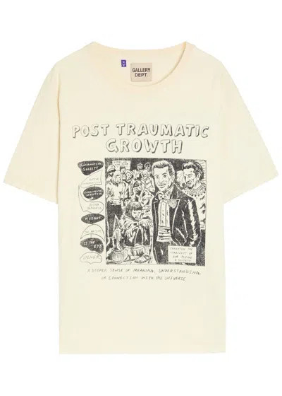 Gallery Dept. Printed Cotton T-shirt In Brown