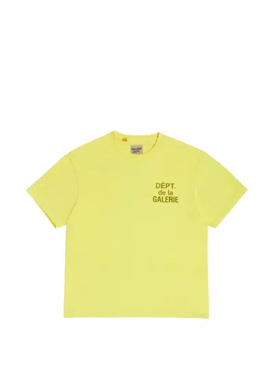 Gallery Dept. Printed T-shirt In Yellow