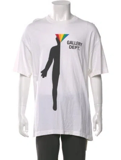 Pre-owned Gallery Dept. Prism Graphic Print T-shirt In White