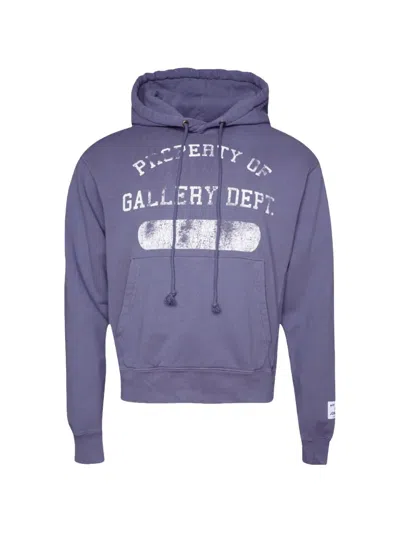 Gallery Dept. Property Printed Cotton Hoodie In Purple