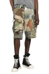 Gallery Dept. Retouche Camo Patchwork Cargo Shorts In Multi